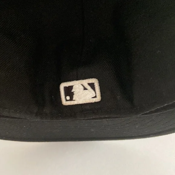 Vintage New Era LA Dodgers Fitted 100% Wool Genuine 59 Fifty MBL Size  7 3/8 - Picture 2 of 11